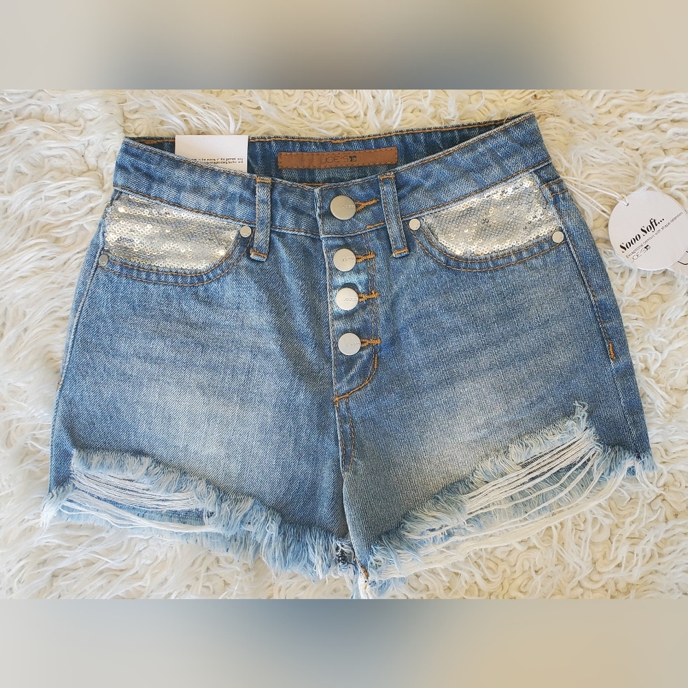 JOES JEANS |Girls Denim Shorts with Silver Accents Sz 10